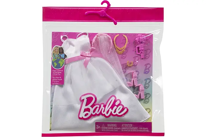 Barbie Oblečky pro Barbie/Kena - Nevěsta HWV76