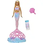 Barbie Bubbletastic Mořská panna s bublinkovou ploutví JLW56 TV