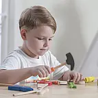 Dřevěné nářadí v kufříku