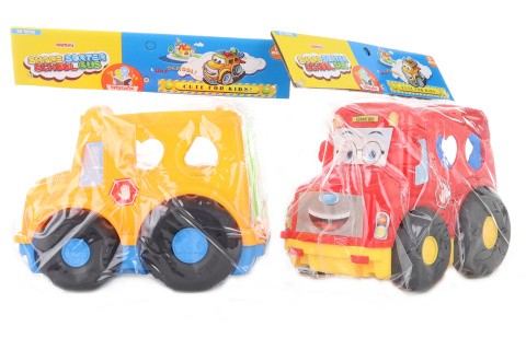 Vkládačka  auto 2 barvy