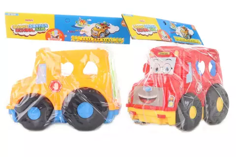 Vkládačka  auto 2 barvy