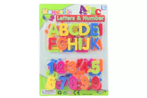 Magnetická čísla a písmena karta