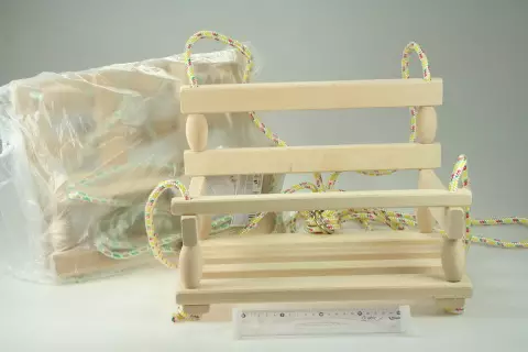 Houpačka dřevěná přírodní