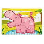 Dřevěné puzzle - džungle