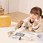 Dřevěný set veterinář