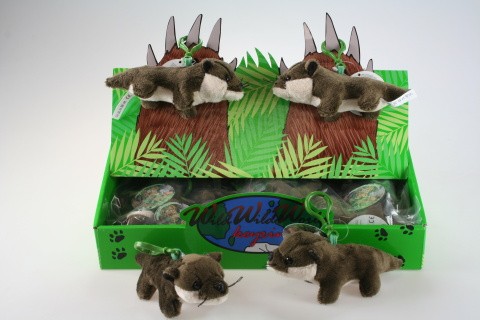 Plyš Vydra klíčenka 24/bal