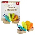 Fisher Price Dřevěná klapající housenka JCY39