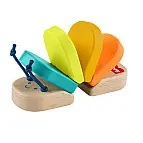 Fisher Price Dřevěná klapající housenka JCY39