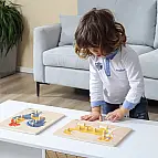 Dřevěná montessori vkládačka - pes