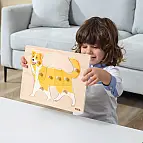 Dřevěná montessori vkládačka - pes