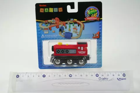 Maxim Parní lokomotiva - červená