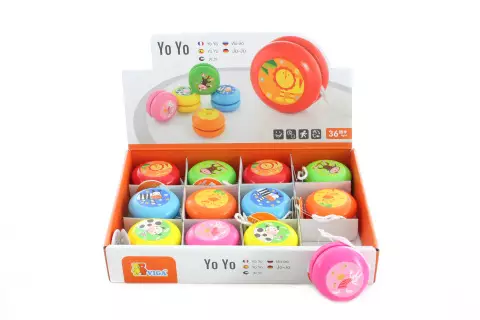 Dřevěné jojo 12ks/bal