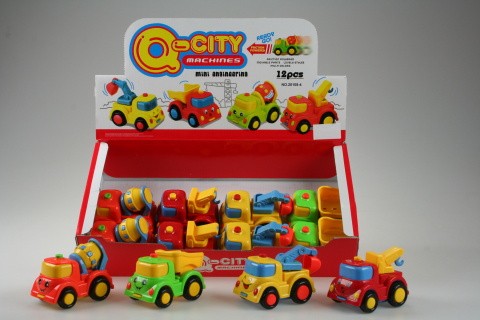 Autíčka stavební  12/bal