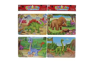 Puzzle dino 48 dílků a omalovánky