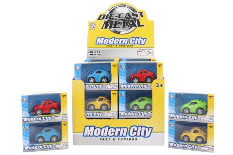 Autíčko kovové 24/bal