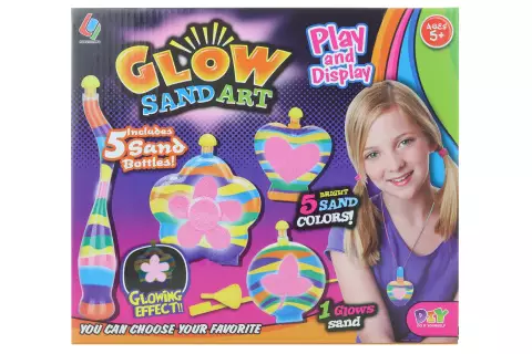 Výroba lahviček se svítícím pískem