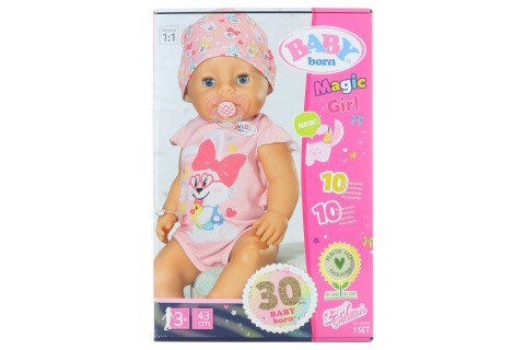 BABY born s kouzelným dudlíkem, holčička, 43 cm TV 1.1.-30.6.