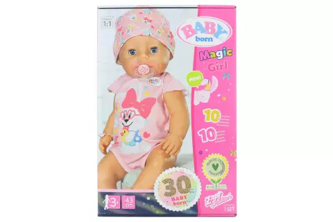 BABY born s kouzelným dudlíkem, holčička, 43 cm TV 1.1.-30.6.