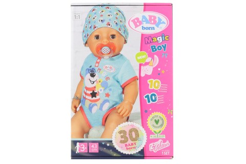 BABY born s kouzelným dudlíkem, chlapeček, 43 cm TV 1.1.-30.6.