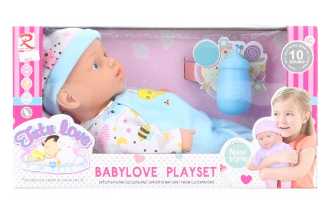 Miminko 30 cm  10 zvuků a doplňky