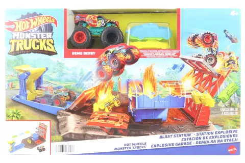 Hot Wheels Monster trucks výbušná stanice HFB12