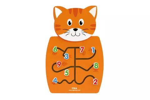 Dřevěná nástěnná hra - čísla