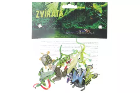 Zvířátka z pralesa 12 ks v sáčku