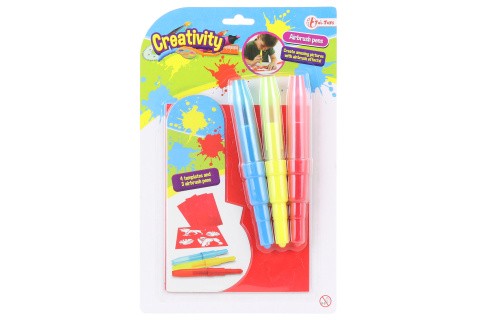 Foukací fixy se šablonou