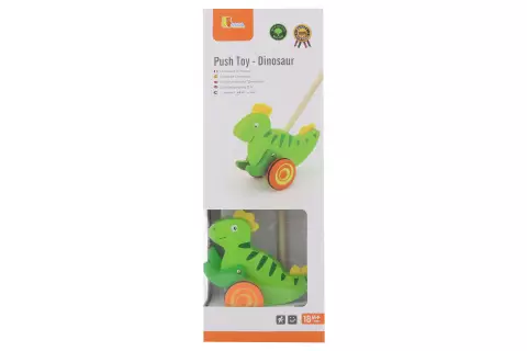 Dřevěná tahačka - dinosaurus