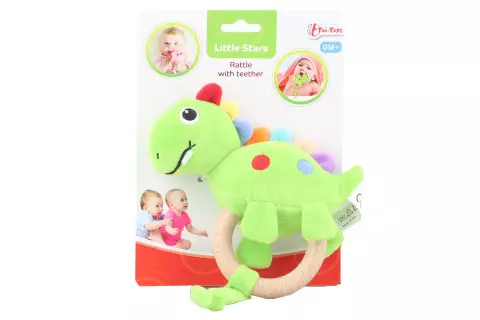 Kousátko a chrastítko dinosaurus