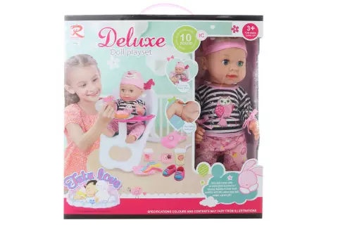 Panenka čůrací se zvuky se židličkou