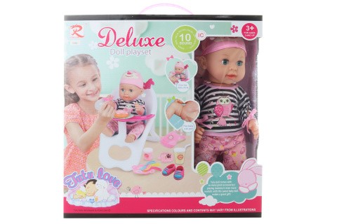 Panenka čůrací se zvuky se židličkou