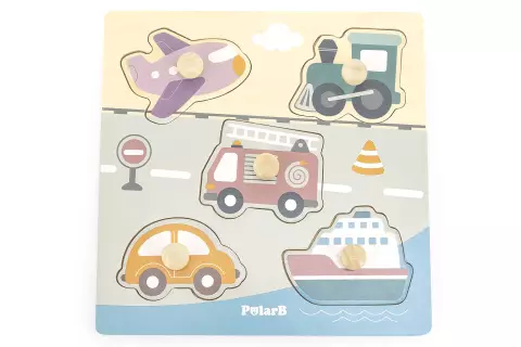 Dřevěná vkládačka - dopravní prostředky