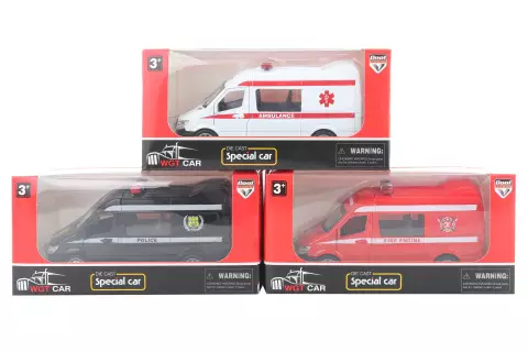 Auto integrovaného záchranného systému kovové