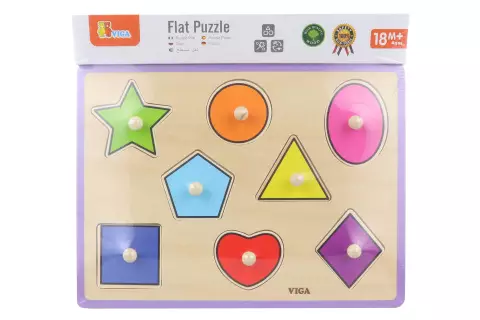 Dřevěná vkládačka - tvary