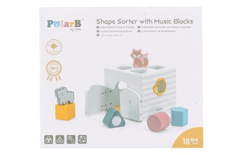 Dřevěná vkládačka se zvířátky