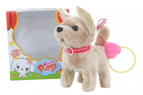 Pejsek hnědý chodící