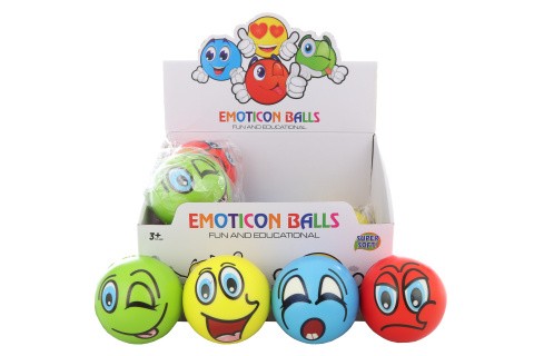 Míček s obličejem 12/bal