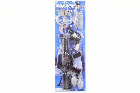 Policejní sada se samopalem