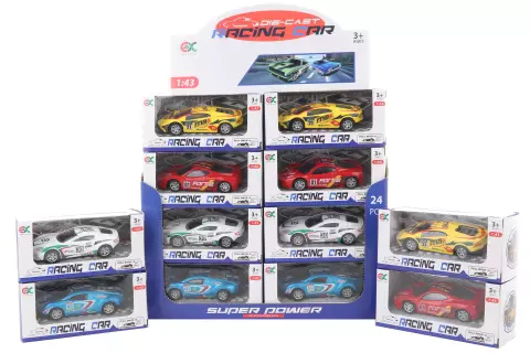 Auto kovové 1:43 24/bal