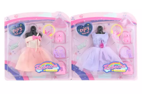 Šatičky pro panenku s doplňky