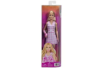 Barbie Fashionistas modelka v růžovém outfitu se sádrou na ruce