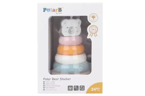 Dřevěné kroužky lední medvěd