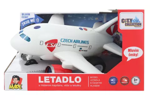 Letadlo ČSA s českým hlasem 30 cm	