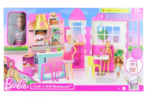 Barbie Restaurace s panenkou herní set HBB91