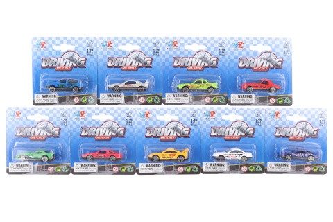 Autíčko kovové na kartě