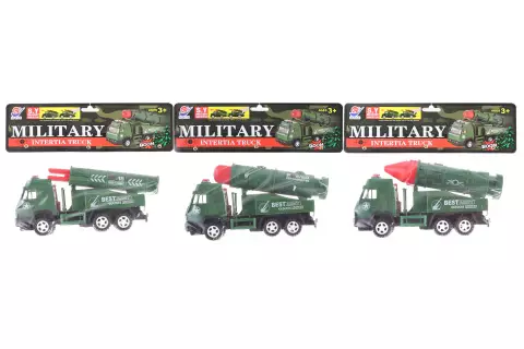 Vojenské auto s raketou