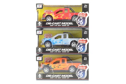 Jeep kovový  na zpětný tah