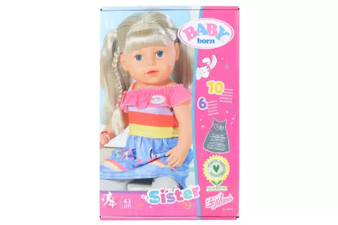 Starší sestřička BABY born, blondýnka, 43 cm TV 1.1.-30.6.2023