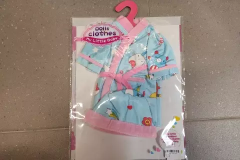 Župánek s čepičkou pro panenky 45 cm